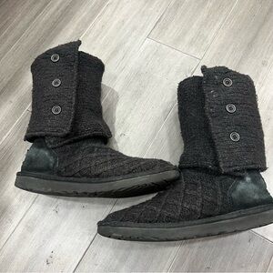 Black‎ Ugg Knit Boots